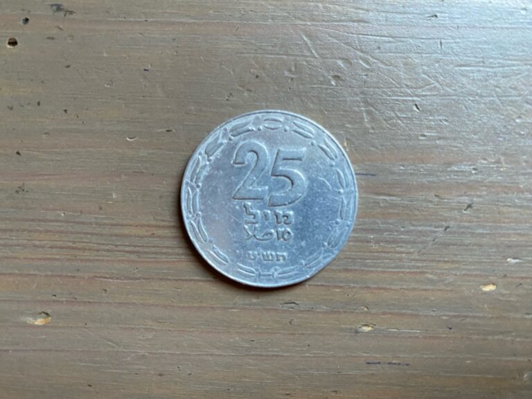 Read more about the article Israel Coin 25 Mils Old Vintage 1949 Year
