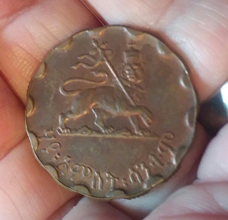 Read more about the article 1936 (1944) Ethiopia 25 Santeem Coin  Haile Selassie / Lion of Judah  #vcfd