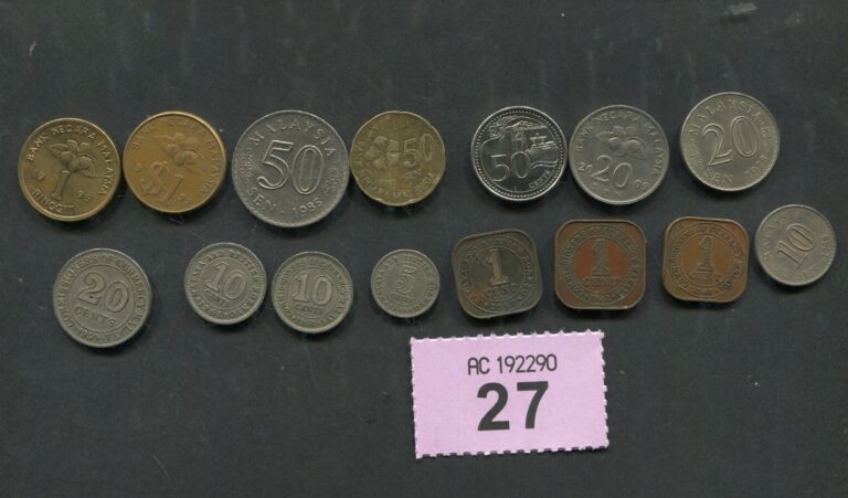 Read more about the article Set  of    15   coins of  Malaysia and Malaya