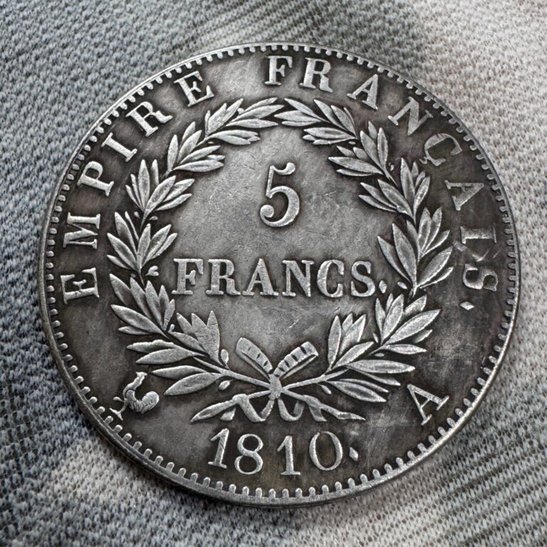 Read more about the article Coin 5 francs 1810 France  Emperor Napoleon