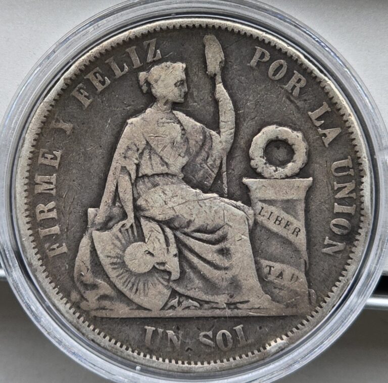 Read more about the article 1866 Peru Un Sol Silver Coin