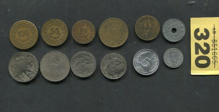 Read more about the article Set of  12  coins of      Tunisia