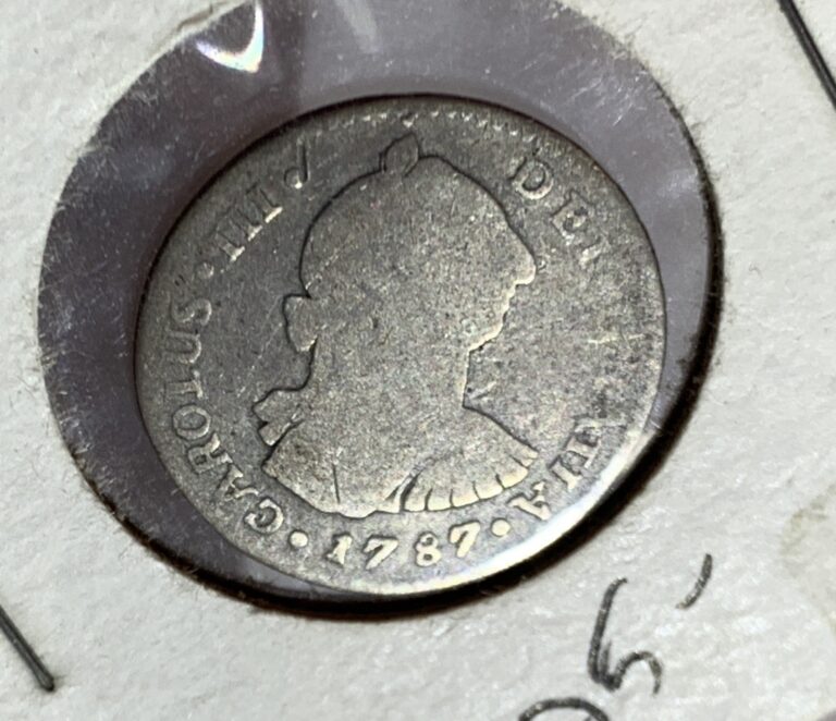 Read more about the article 1787 Guatemala Silver1 Real SILVER COIN VG