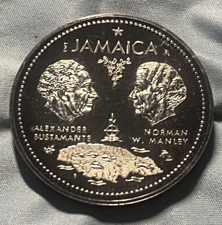 Read more about the article 1972 JAMAICA 1.4632 Oz. ASW SILVER $10 DOLLARS Proof 10th Independence Toned