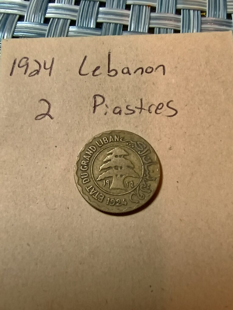 Read more about the article 1924 Lebanon 2 Piastres