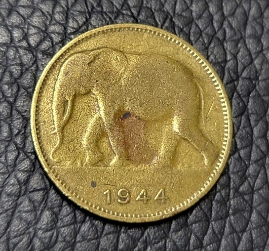 Read more about the article 1944 Belgian Congo 1 Franc Coin