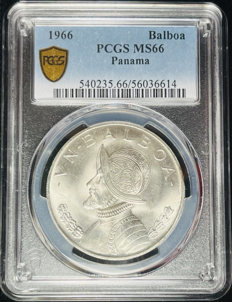 Read more about the article Panama 1966 Balboa PCGS MS66~Frosty  High Luster Surface~ Only 4 Finer~ (Q)