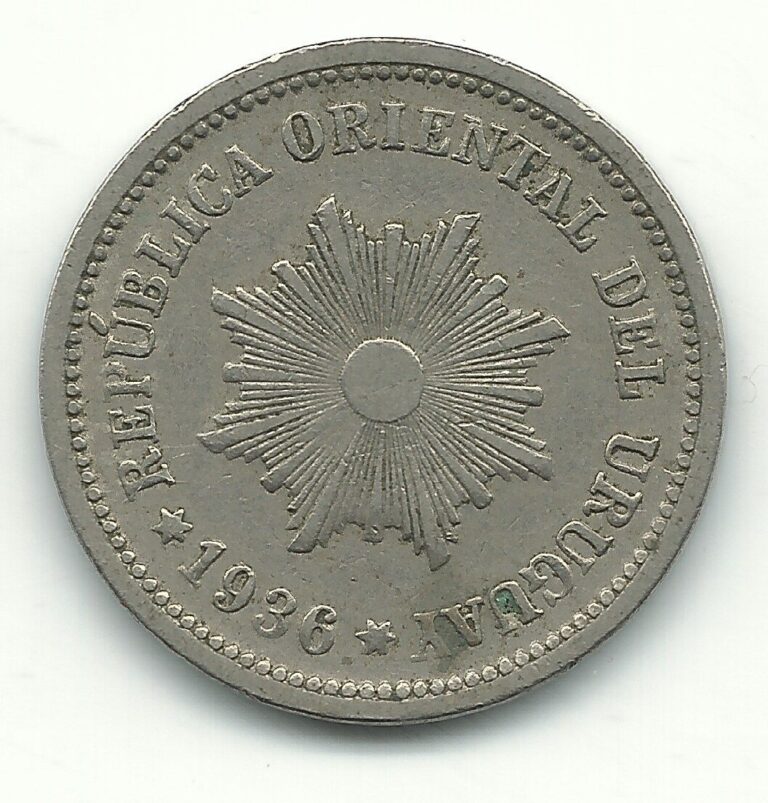 Read more about the article A VERY NICE HIGH GRADE 1936 URUGUAY 2 CENTESIMOS COIN-MAY371