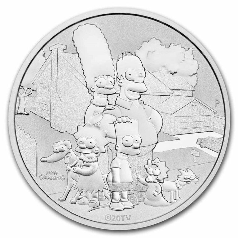 Read more about the article 2021 Tuvalu The Simpsons Family 1 oz .9999 Silver Coin in capsule – Perth Mint