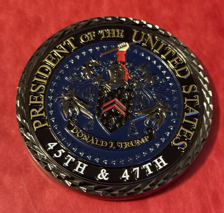 Read more about the article President Trump’s Personal Challenge Coin. His Victory Coin!
