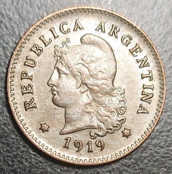 Read more about the article 1919 ARGENTINA 10 CENTAVOS OLD AU COIN LIBERTY HEAD KM 35 LOW MINTAGE HIGH GRADE