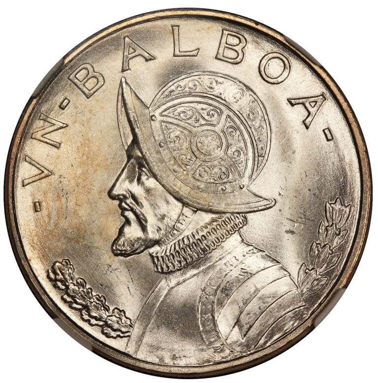 Read more about the article 1934 Panama Balboa Silver Coin – NGC MS 65 – KM# 13