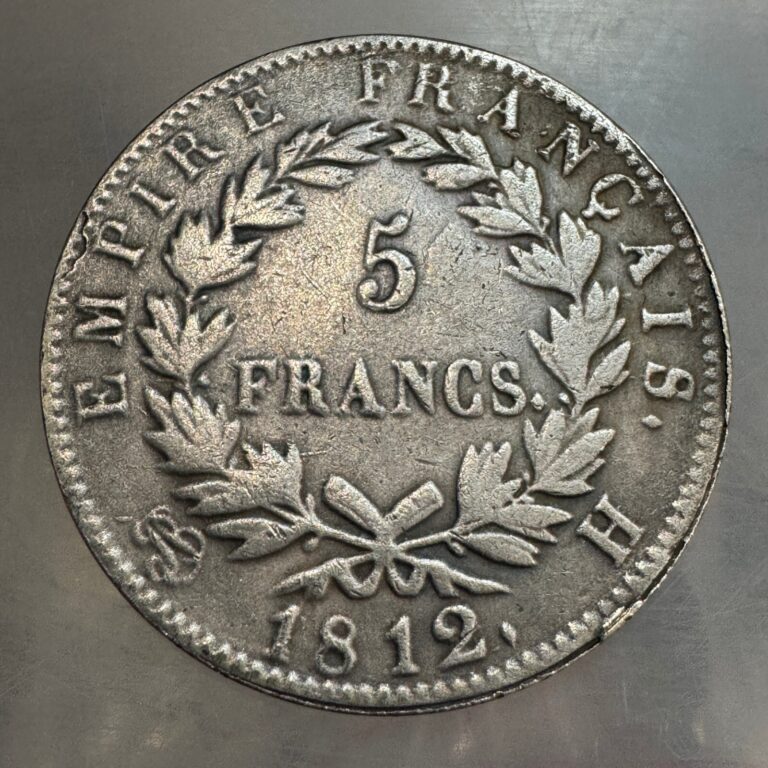 Read more about the article Coin 5 francs 1812 France  Emperor Napoleon