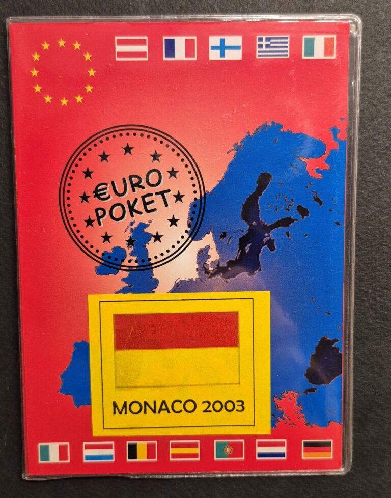 Read more about the article MONACO 2003  SET COINS  10 cent -20 cent -50cent – 1 euro – 2 euro ( short set)