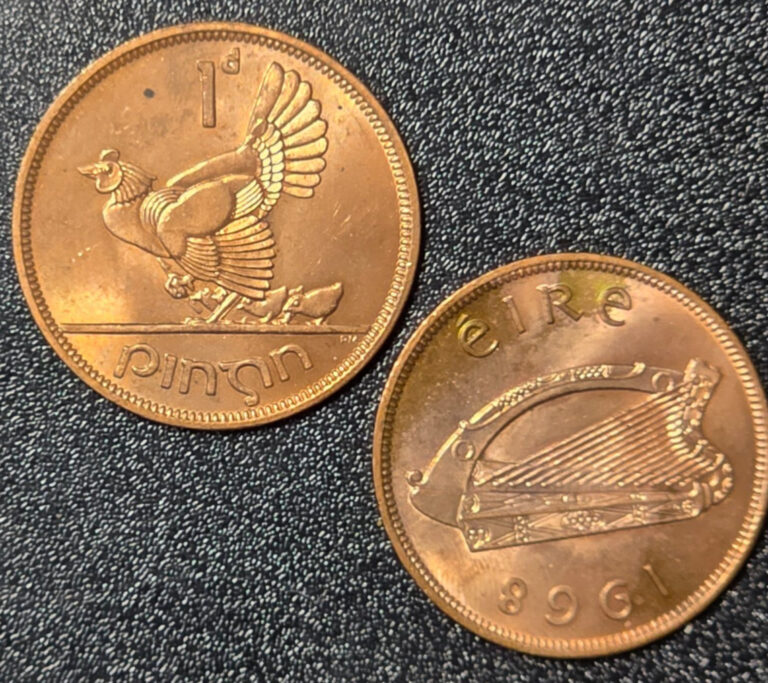 Read more about the article 1968 Ireland 1 Pingin Penny Uncirculated Irish Coin – BKD16