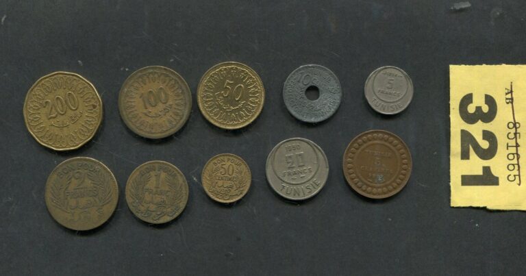 Read more about the article Set of  10  coins of      Tunisia
