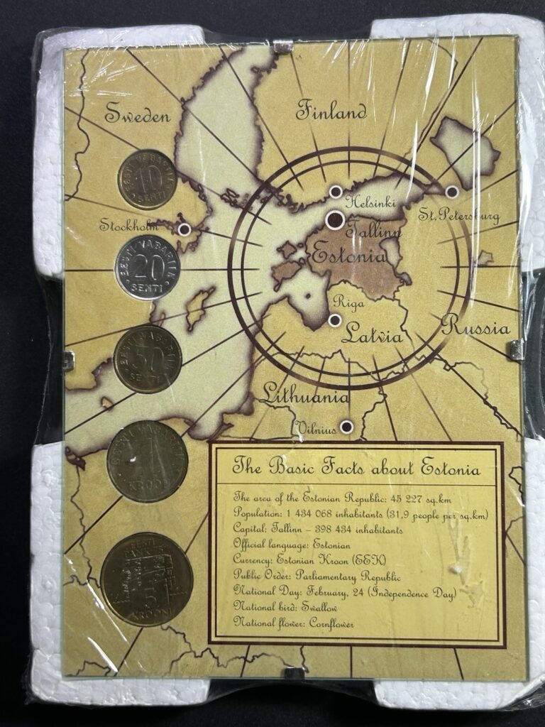 Read more about the article Estonia Uncirculated Coin Set (5 coins)￼