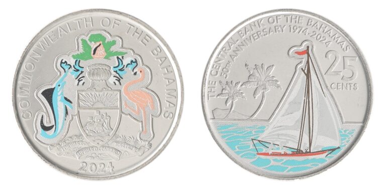 Read more about the article Bahamas 25 Cents  2024  KM #251  Mint Commemorative