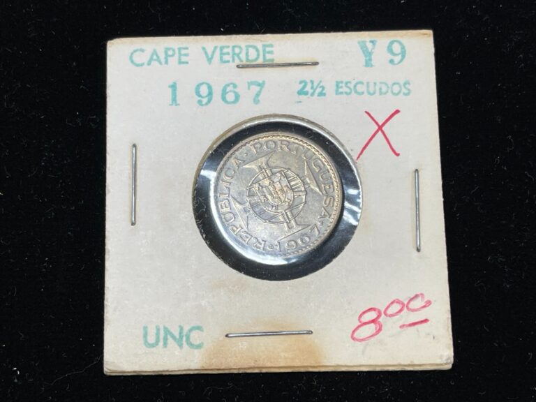 Read more about the article 1967 Cape Verde 2-1/2 Escudos Coin Excellent Condition