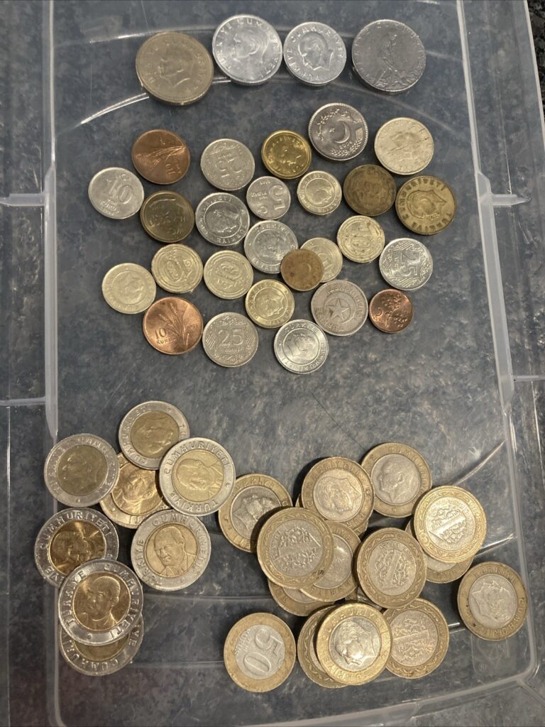 Read more about the article Türkiye (TURKEY) – Lot of Coins  Group Of Coins From Turkey  Turkish Coin {M}