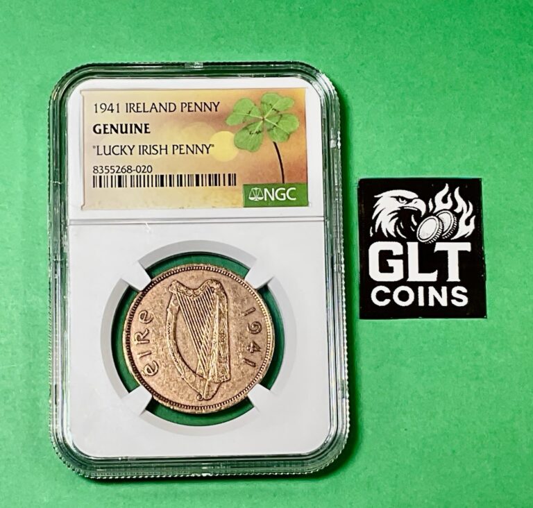 Read more about the article 🍀 1941 Ireland 1 Penny • “Lucky Irish Penny” • NGC UNC • St. Patrick’s Coin