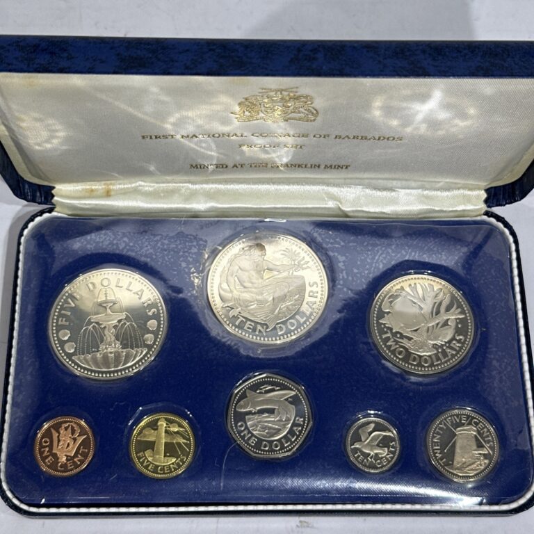 Read more about the article 1973 Franklin Mint Barbados Proof Set 8-Piece Set