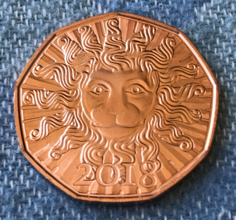 Read more about the article 2018 Austria Copper €5 New Year’s A Lion in the Winter Uncirculated Coin