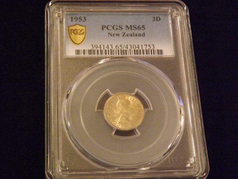 Read more about the article 1953   3D       New Zealand       PCGS  MS 65