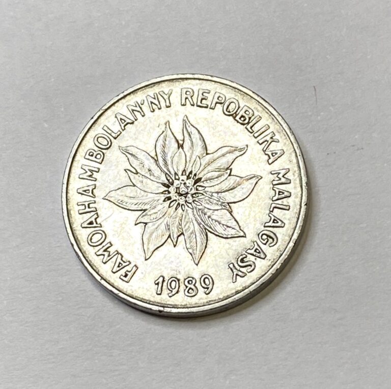 Read more about the article 1989 Madagascar 5 Francs Circulated African Coin — Free Shipping