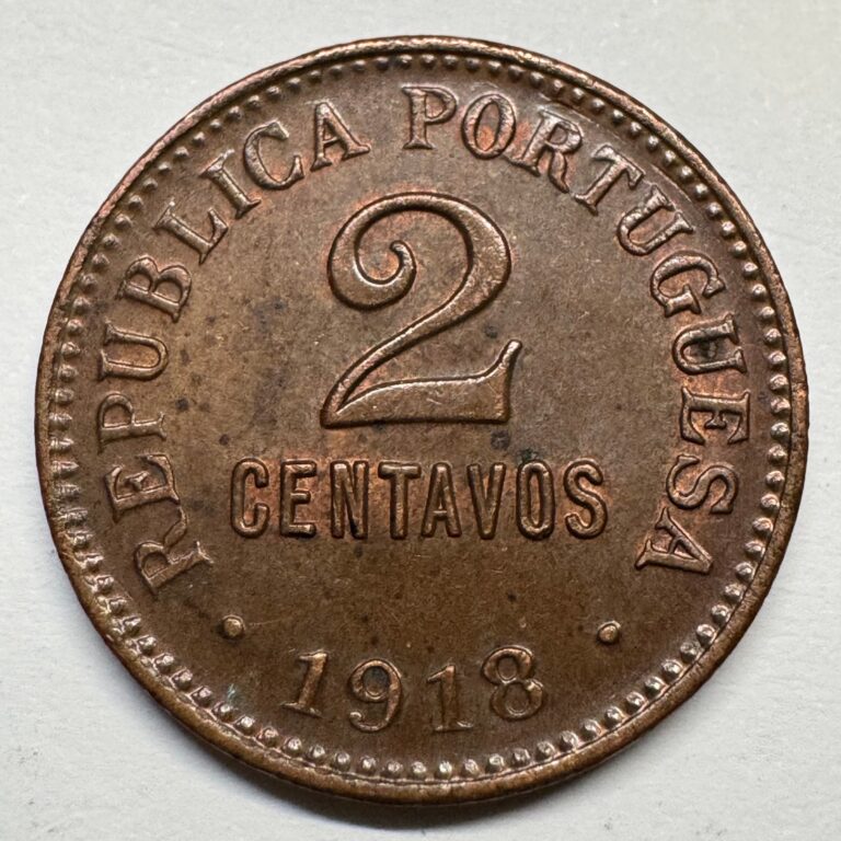 Read more about the article 1918 Portugal 2 Centavos – Coin #C-041