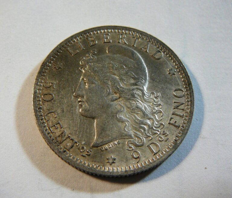 Read more about the article 1882 Argentina 50 Centavos Silver Coin