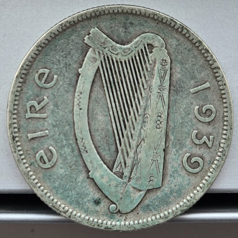 Read more about the article Ireland 1939 Florin Silver Coin – Salmon Reverse