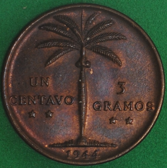 Read more about the article 1944 Dominican Republic Centavo AU+