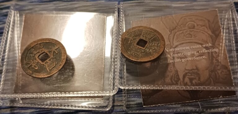 Read more about the article 2 Coins Lnt Vietnam Coins – Le Nhan Tong (C.1443-1459 CE) Cash(C) 🇻🇳
