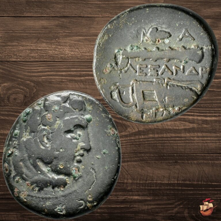 Read more about the article Ancient Greek Coin – Macedon Macedonia – Alexander the Great – Tarsos mint @S14