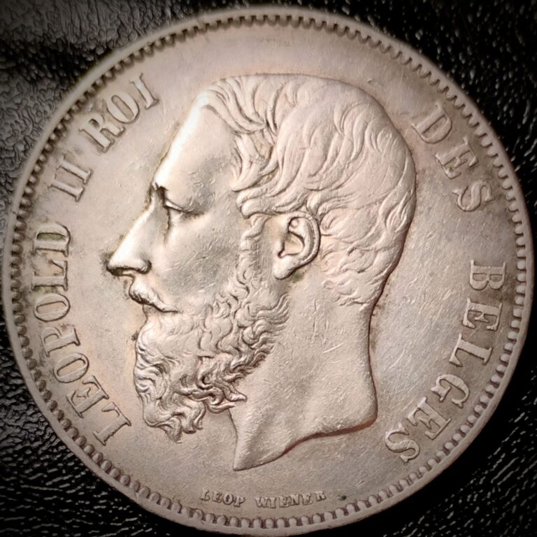 Read more about the article Belgium 1872 – 5 Francs – .900 Silver KM#24