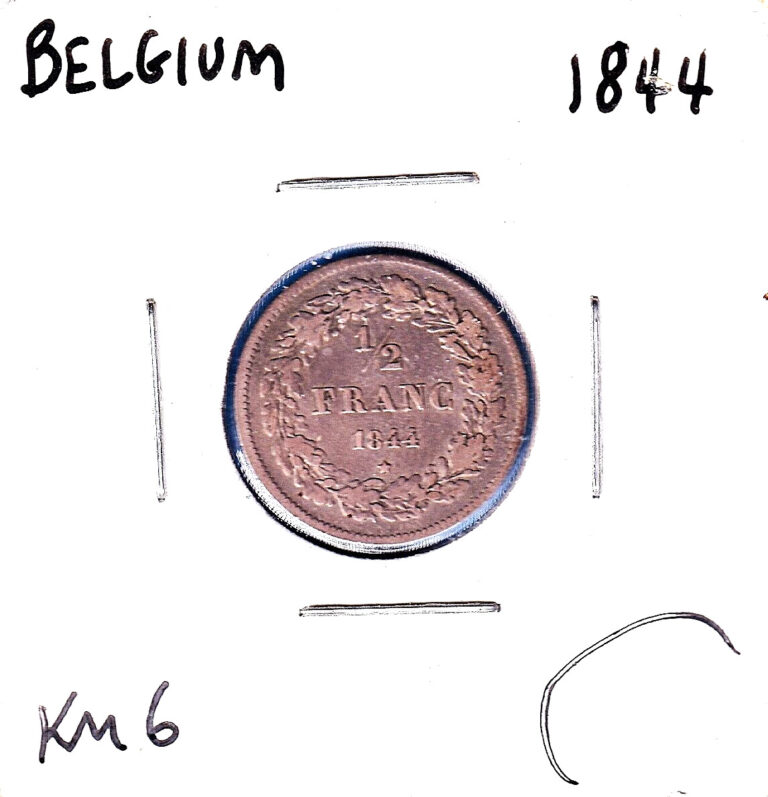 Read more about the article 1844 Belgium 1/4 Franc (KM# 6) .0362 Silver!!! [Leopold I]