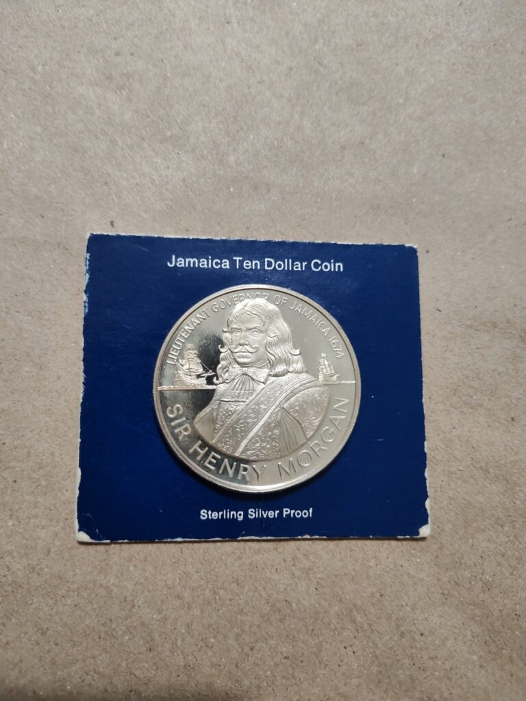 Read more about the article 1974 Jamaica 10 Dollar Silver Proof Coin Sir Henry Morgan Uncirculated