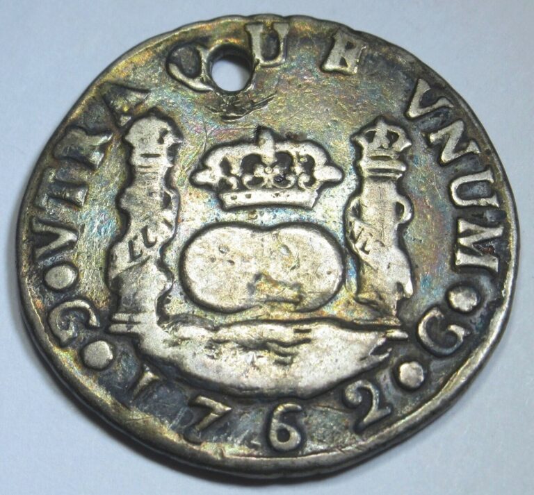 Read more about the article 1762 Guatemala Silver 2 Reales Spanish Colonial Antique 1700’s Columnario Coin