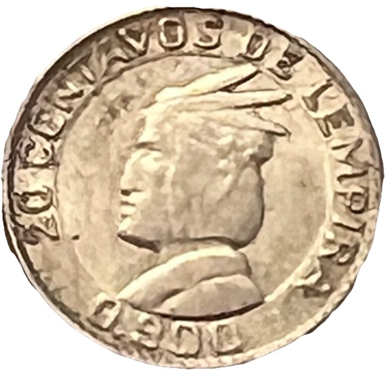 Read more about the article 1951 HONDURAS – 1951 – .900 SILVER 20 Centavos – Lot C35