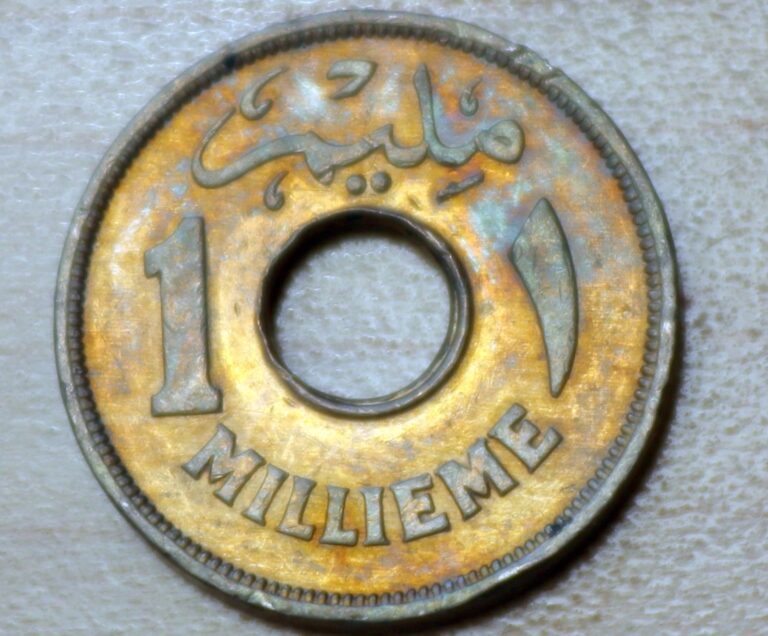 Read more about the article 1938 Egypt 1 Millieme KM# 362