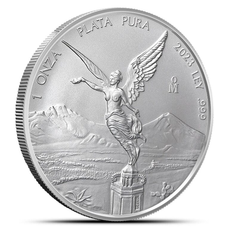 Read more about the article (1) NEW 2023 Mo Mexico Una 1 Onza 1oz .999 Silver Libertad Estados Unidos Coin