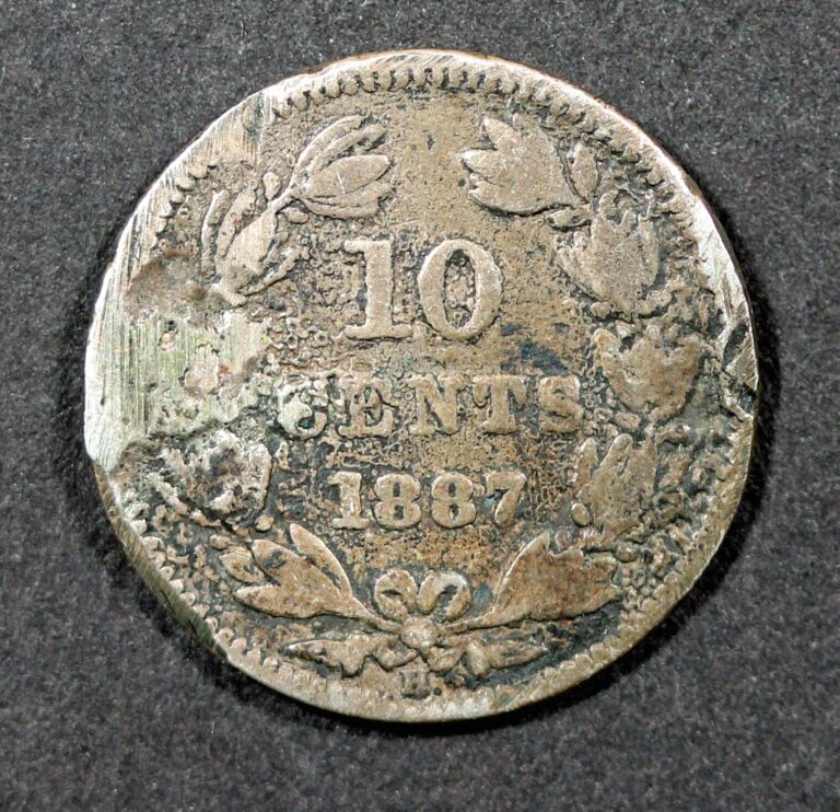Read more about the article NICARAGUA 10 Centavos 1887 H – Silver 0.800