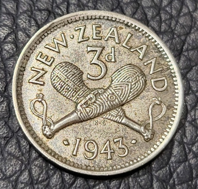 Read more about the article 1943 New Zealand 3 Pence Silver (.500)Coin
