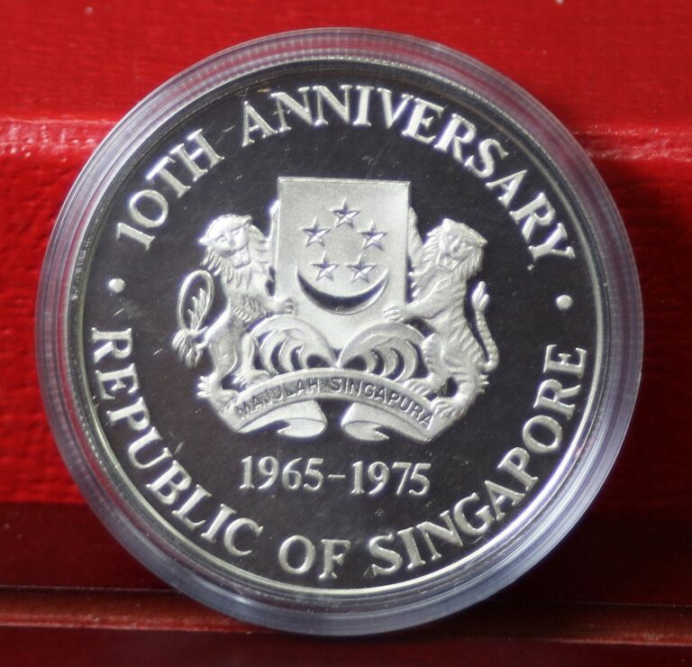 Read more about the article 1976 SINGAPORE 10Yr Independence CARGO SHIP Proof Silver 10 Dollars Coin #412