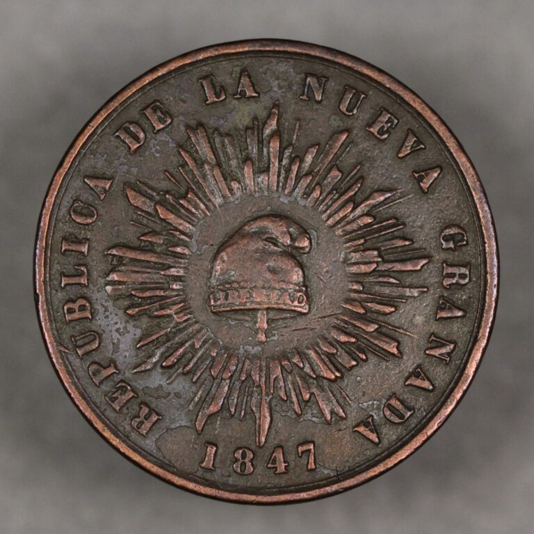 Read more about the article 1847 Colombia 1/2 Decimo de Real
