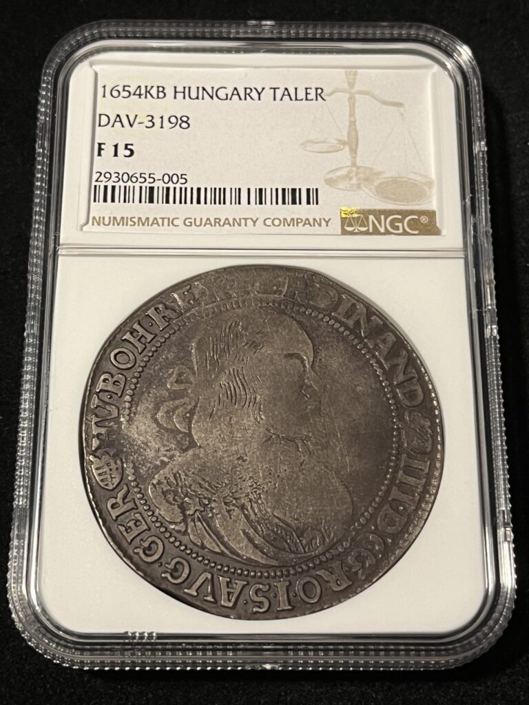 Read more about the article 1654 KB Hungary thaler DAV-3198 – F15