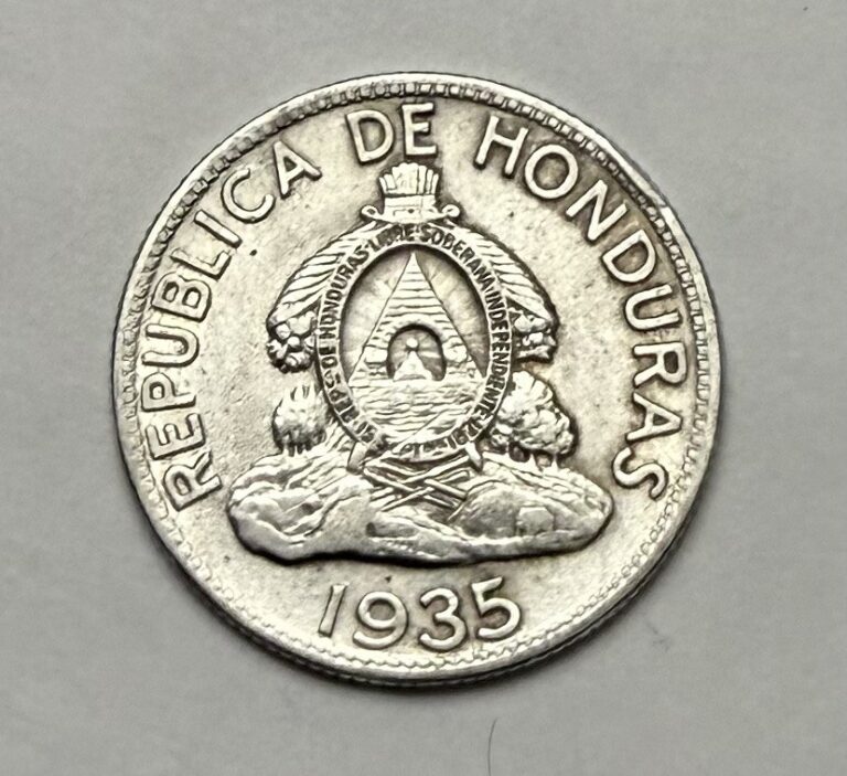 Read more about the article Honduras 1935 Un Lempira 0.900 Rare only 1MM Minted XF+ Coin