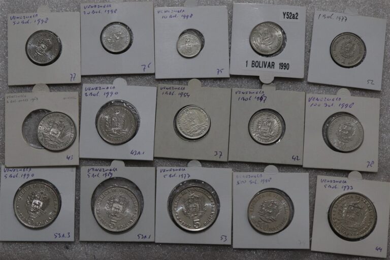 Read more about the article 🧭 🇻🇪 VENEZUELA 1950’S TO 1990’S COINS WITH SILVER B66 #585