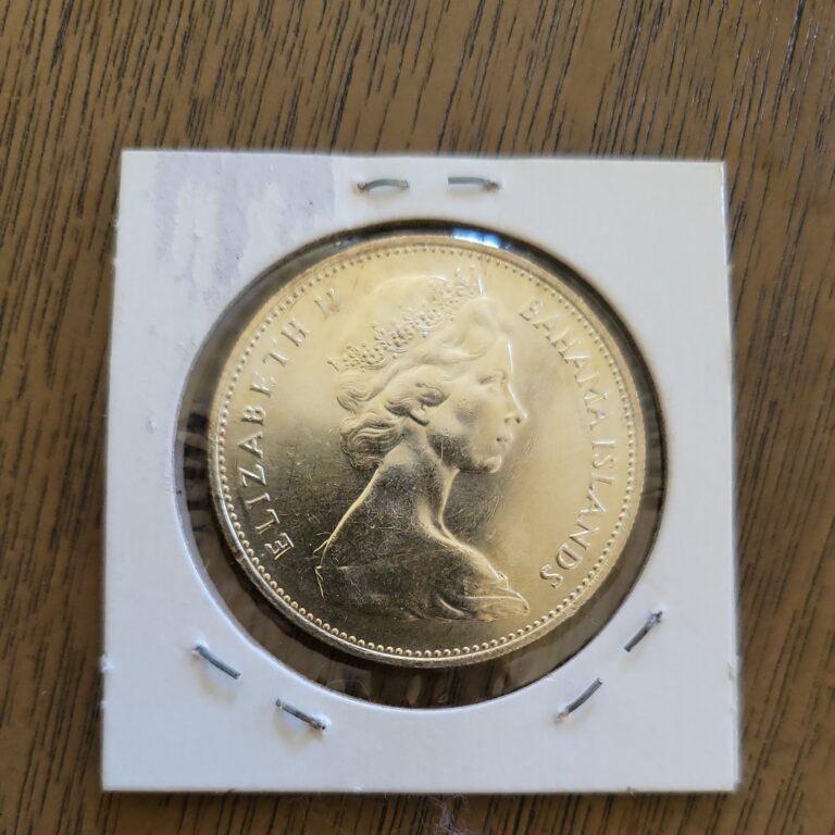 Read more about the article 1966 One Dollar Bahama Islands Silver Coin.  .925 Silver